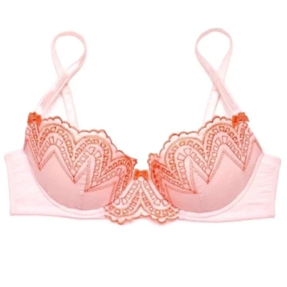 Adore Me Carelle Contour Pink Demi Bra Size‎ 34B NWT